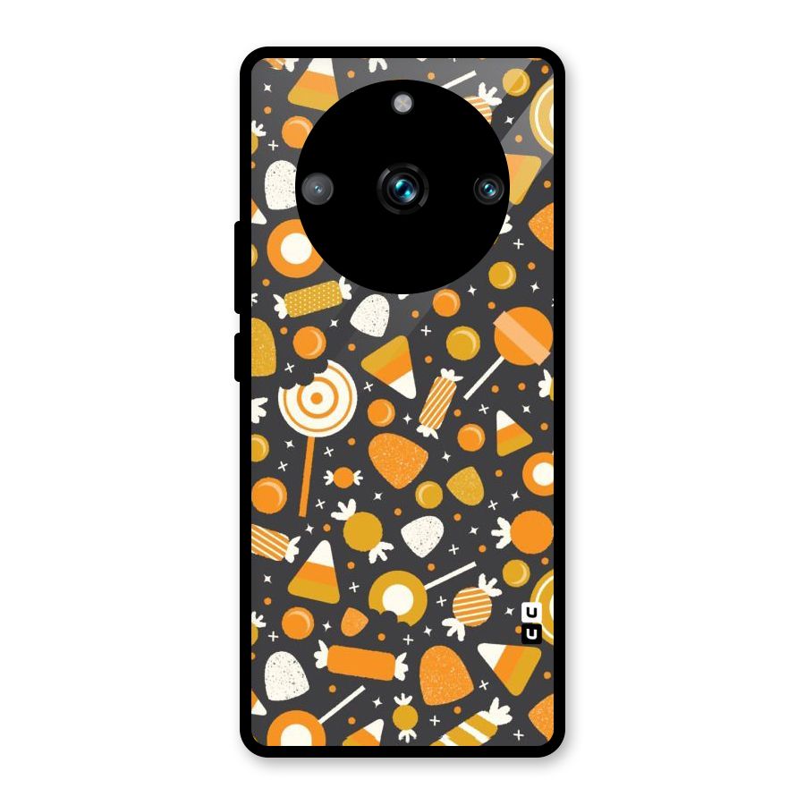 Candies Pattern Glass Back Case for Realme 11 Pro Plus