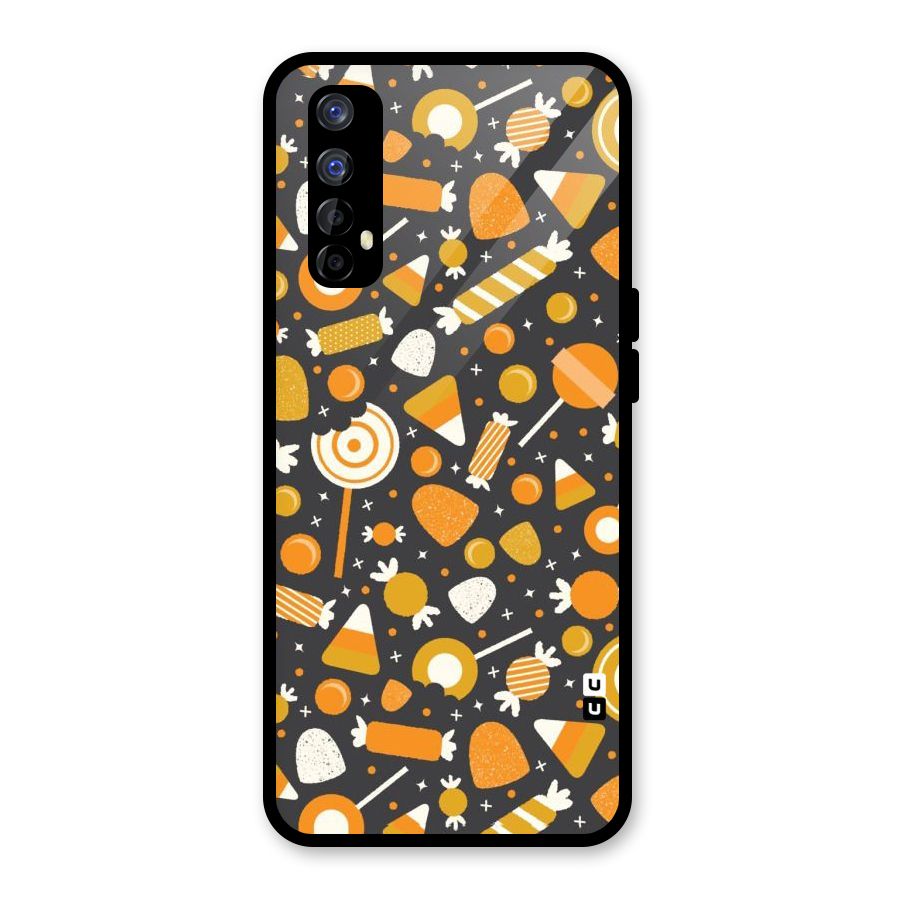Candies Pattern Glass Back Case for Realme Narzo 20 Pro