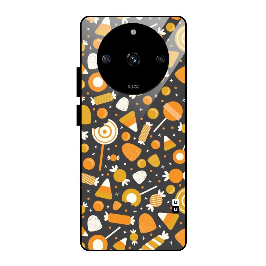Candies Pattern Glass Back Case for Realme Narzo 60 5G