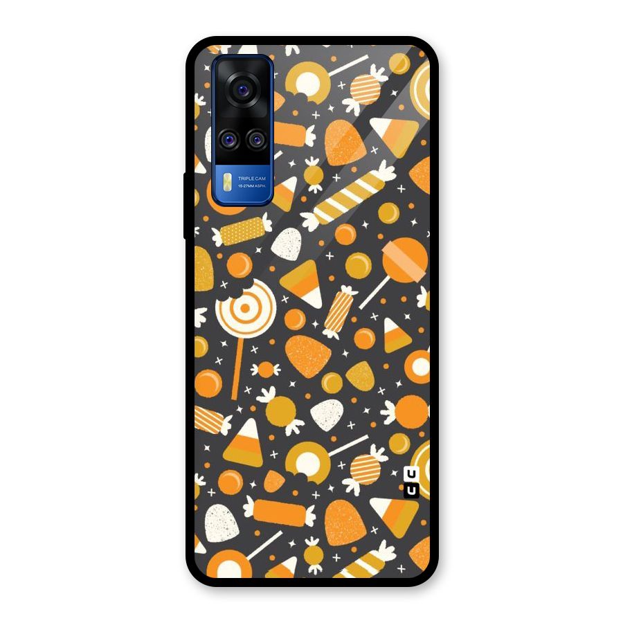 Candies Pattern Glass Back Case for Vivo Y31
