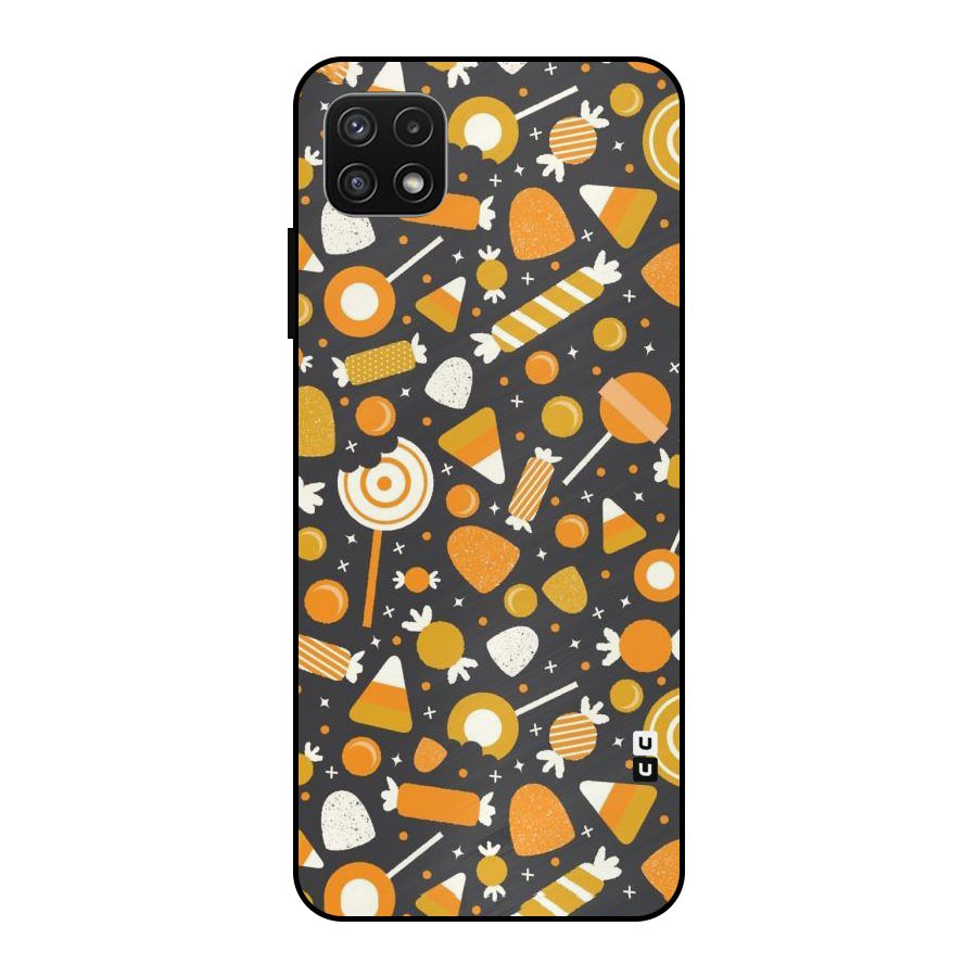Candies Pattern Metal Back Case for Galaxy A22 5G
