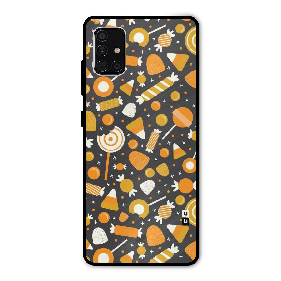 Candies Pattern Metal Back Case for Galaxy A51