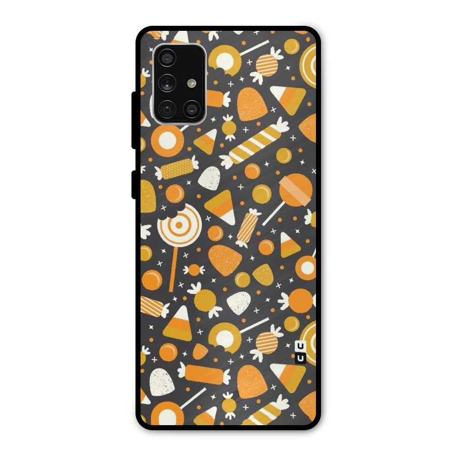 Candies Pattern Metal Back Case for Galaxy A71