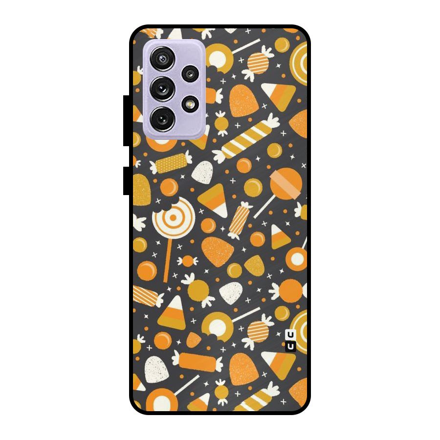Candies Pattern Metal Back Case for Galaxy A72