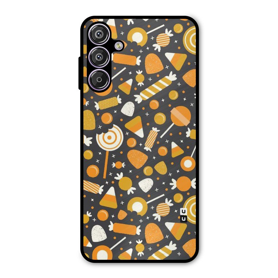Candies Pattern Metal Back Case for Galaxy F15
