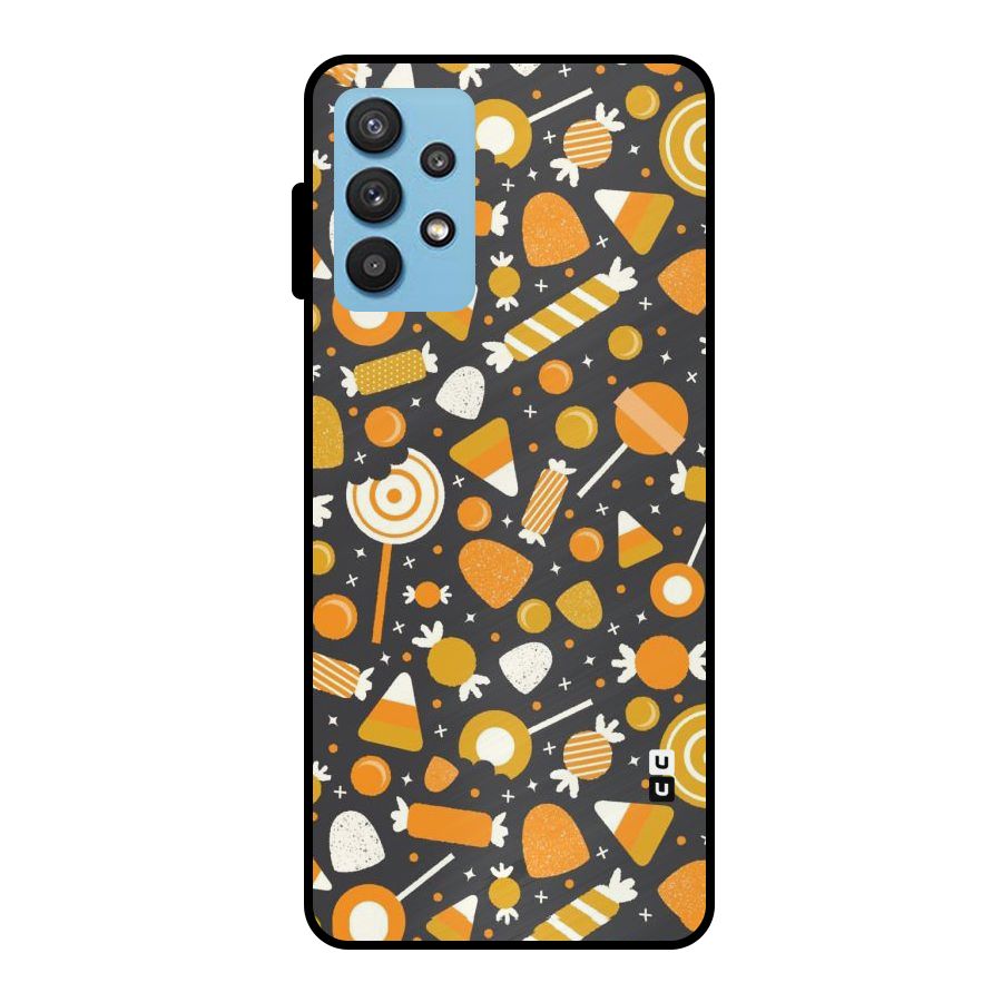 Candies Pattern Metal Back Case for Galaxy M32 5G