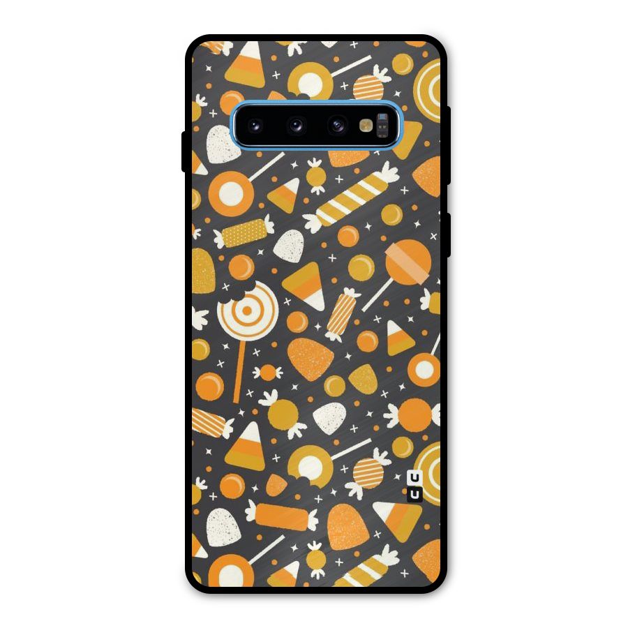 Candies Pattern Metal Back Case for Galaxy S10