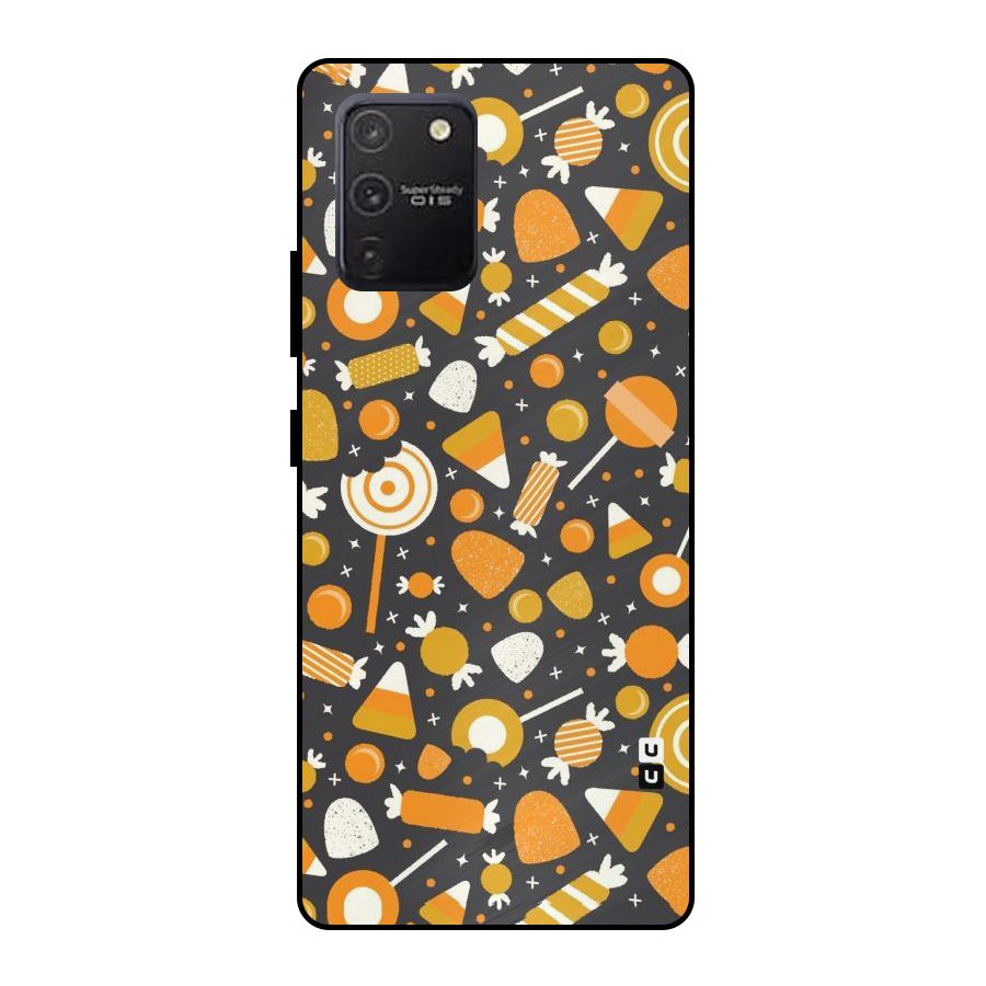 Candies Pattern Metal Back Case for Galaxy S10 Lite