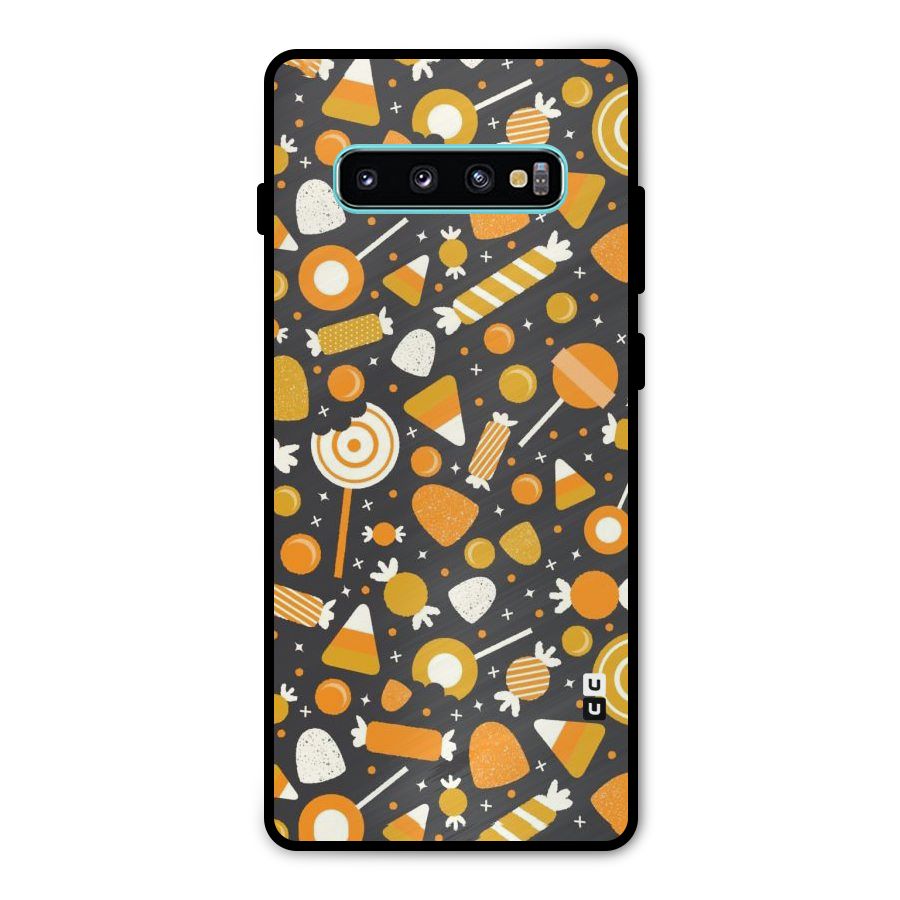 Candies Pattern Metal Back Case for Galaxy S10 Plus