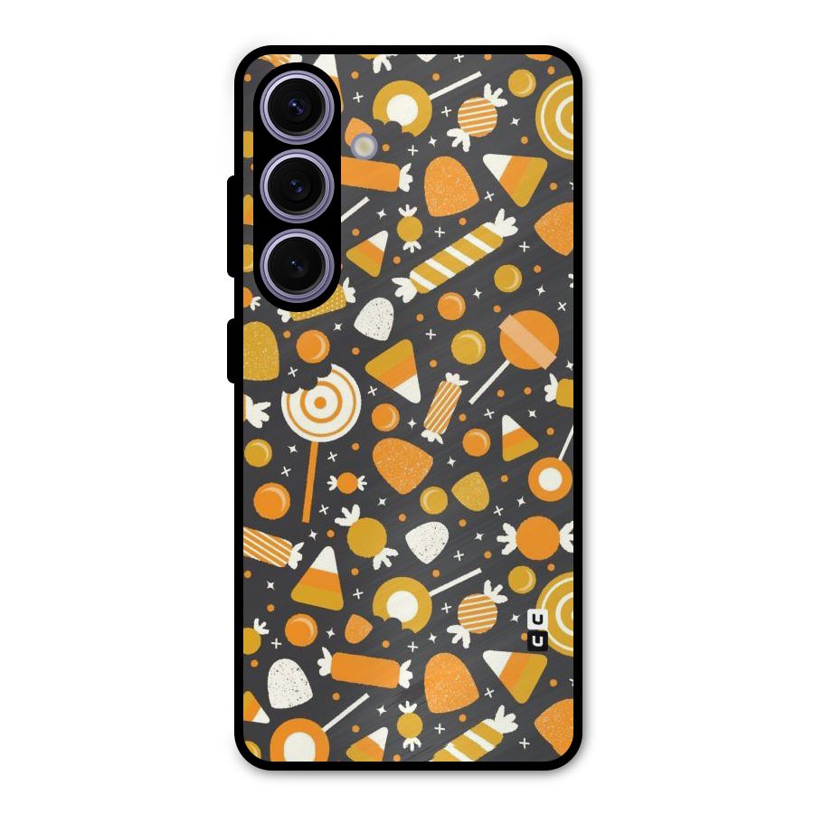 Candies Pattern Metal Back Case for Galaxy S24