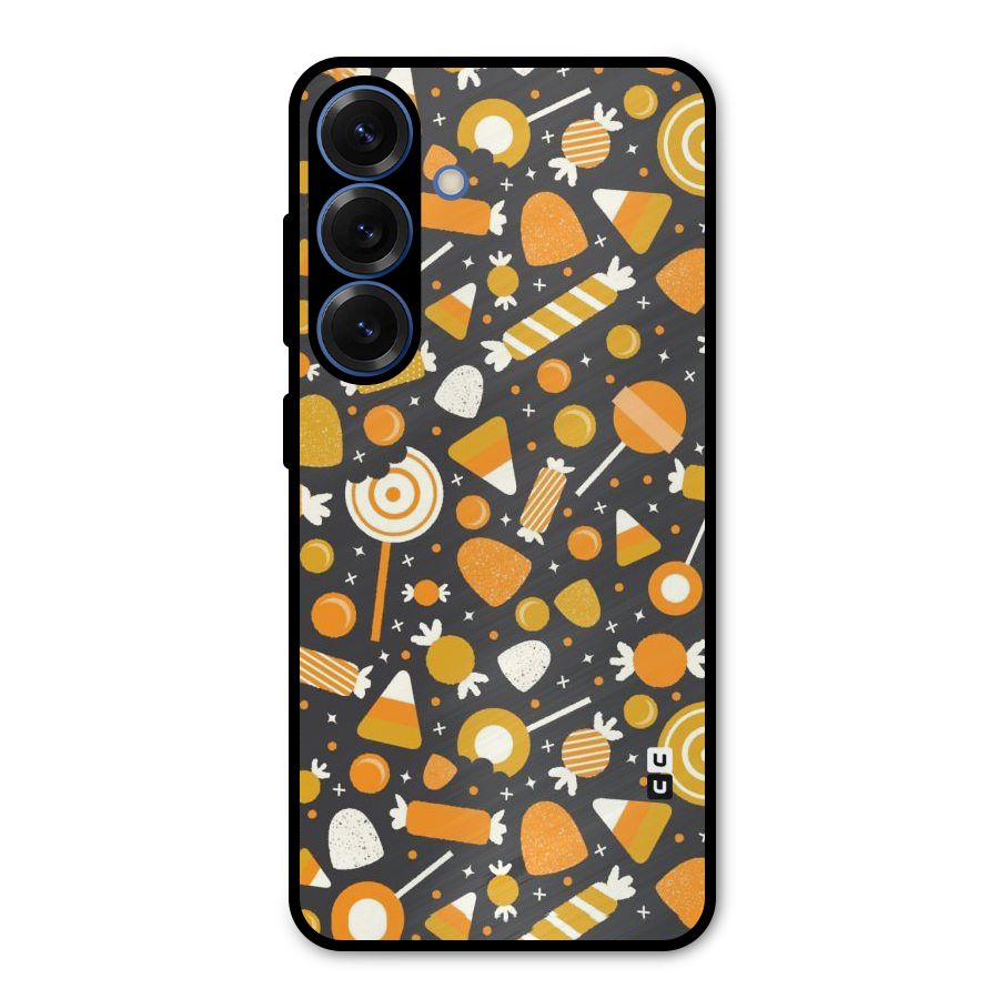 Candies Pattern Metal Back Case for Galaxy S25