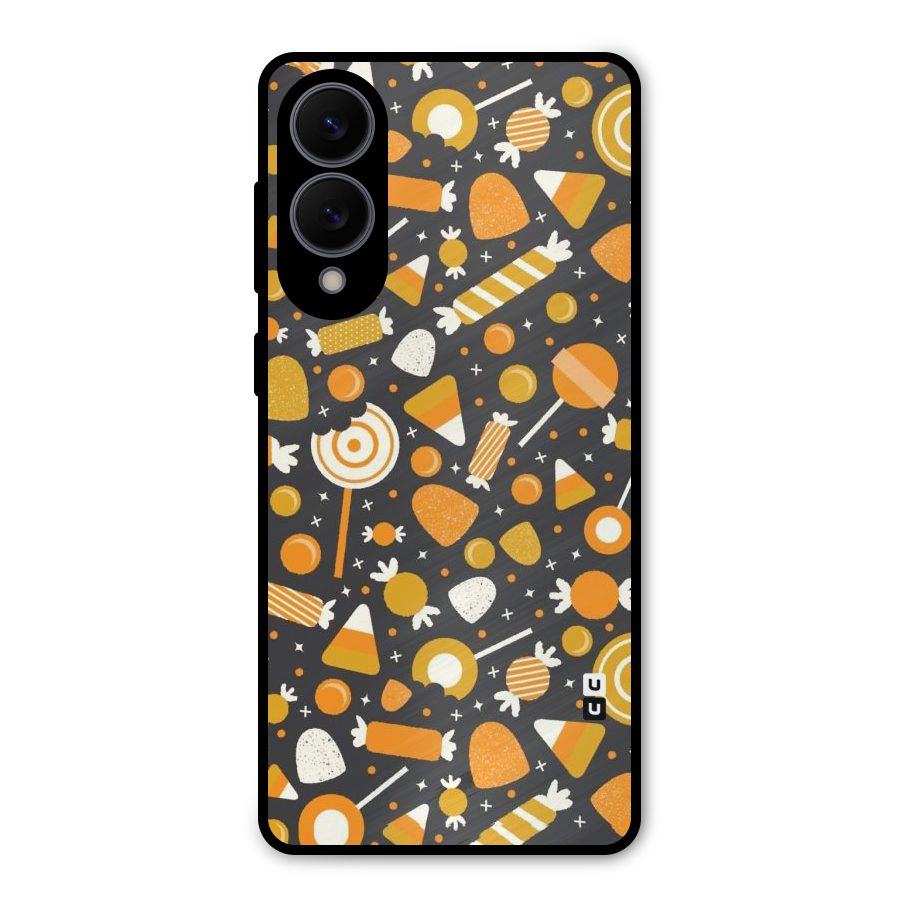 Candies Pattern Metal Back Case for Galaxy S25 Edge