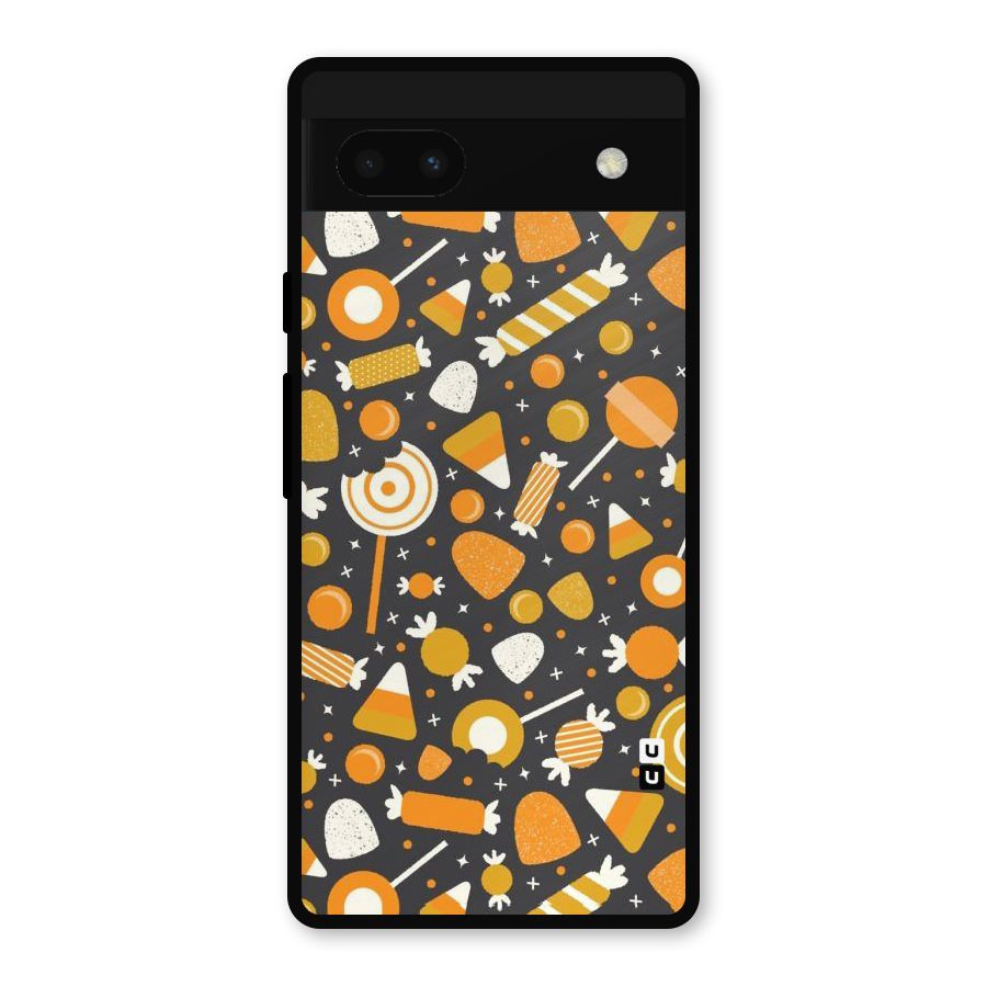 Candies Pattern Metal Back Case for Google Pixel 6a