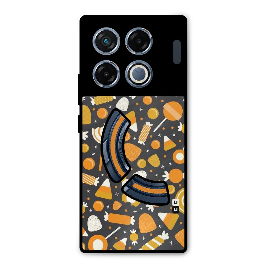 Candies Pattern Metal Back Case for Infinix GT 20 Pro