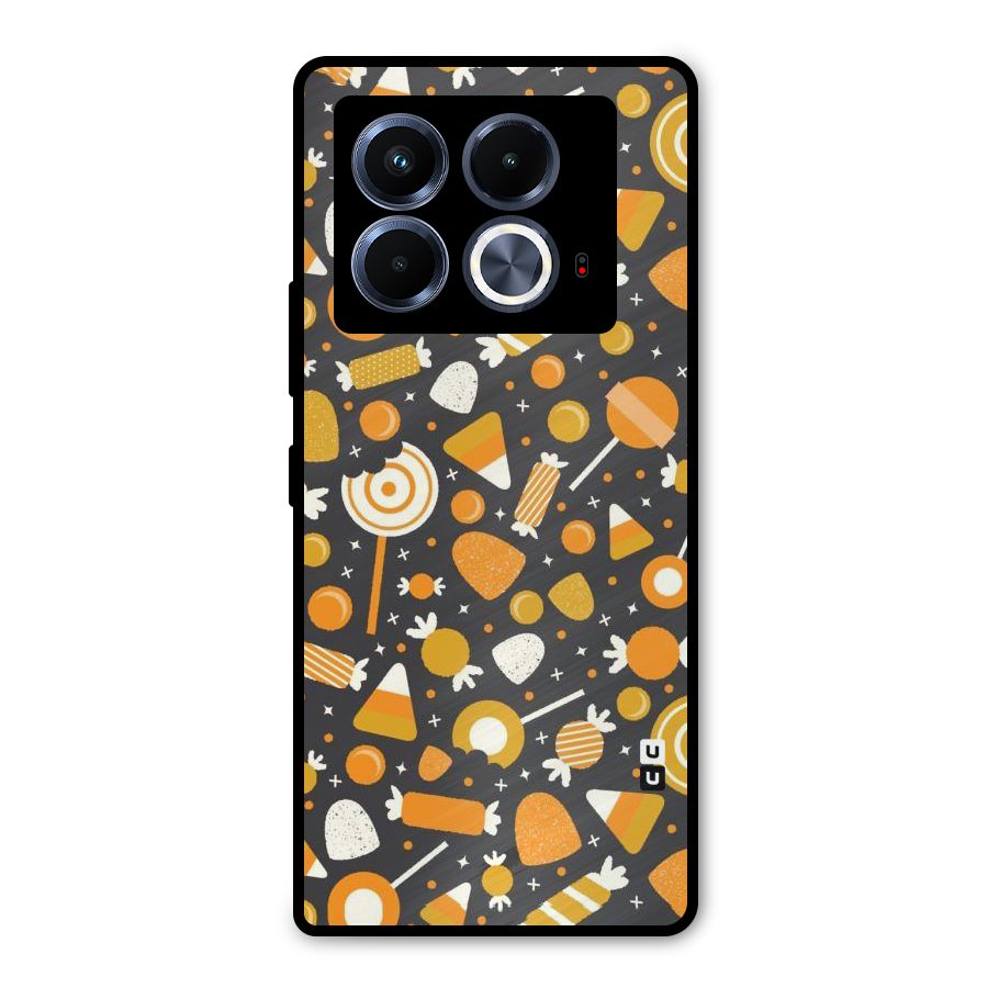 Candies Pattern Metal Back Case for Infinix Note 40 5G