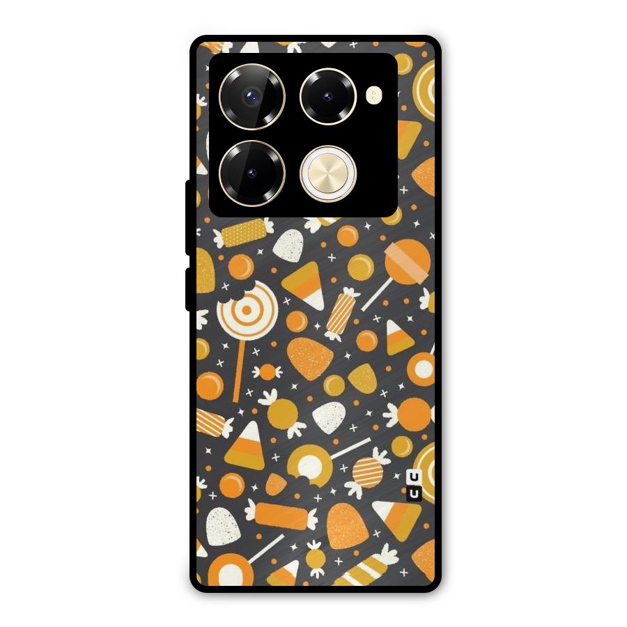 Candies Pattern Metal Back Case for Infinix Note 40 Pro Plus