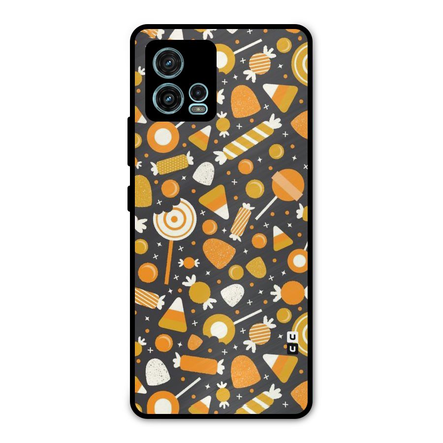 Candies Pattern Metal Back Case for Moto G72