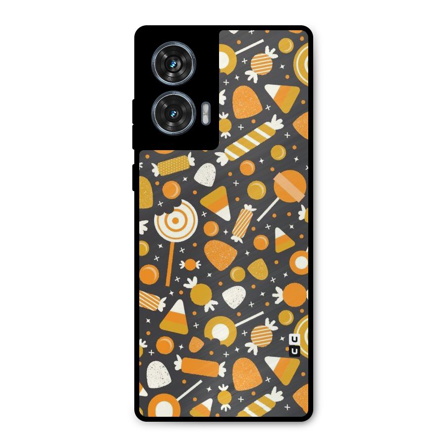Candies Pattern Metal Back Case for Motorola Edge 50 Fusion