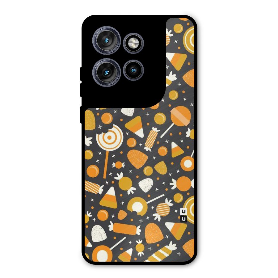Candies Pattern Metal Back Case for Motorola Edge 50 Neo