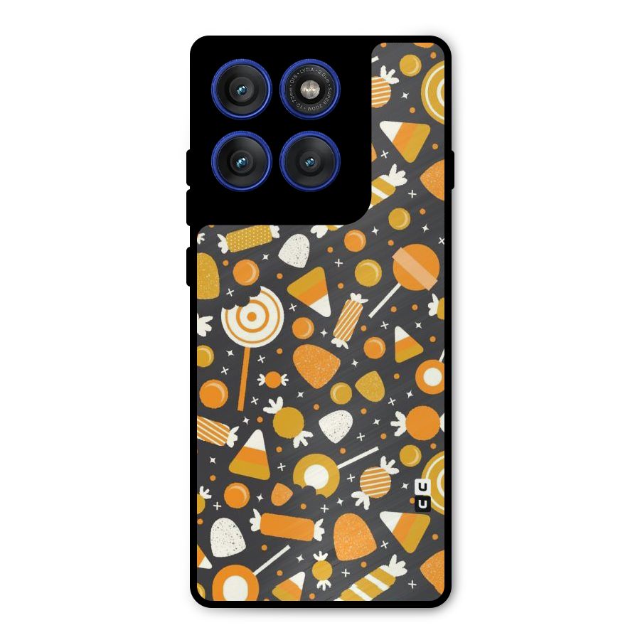 Candies Pattern Metal Back Case for Motorola Edge 60 Pro