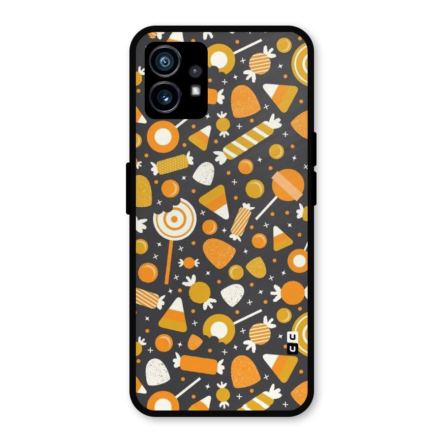Candies Pattern Metal Back Case for Nothing Phone 1
