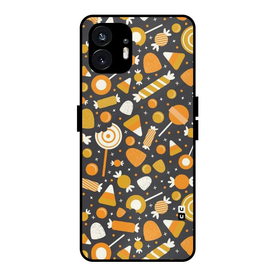 Candies Pattern Metal Back Case for Nothing Phone 2