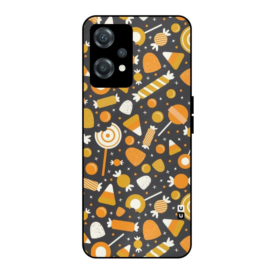Candies Pattern Metal Back Case for OnePlus Nord CE 2 Lite 5G
