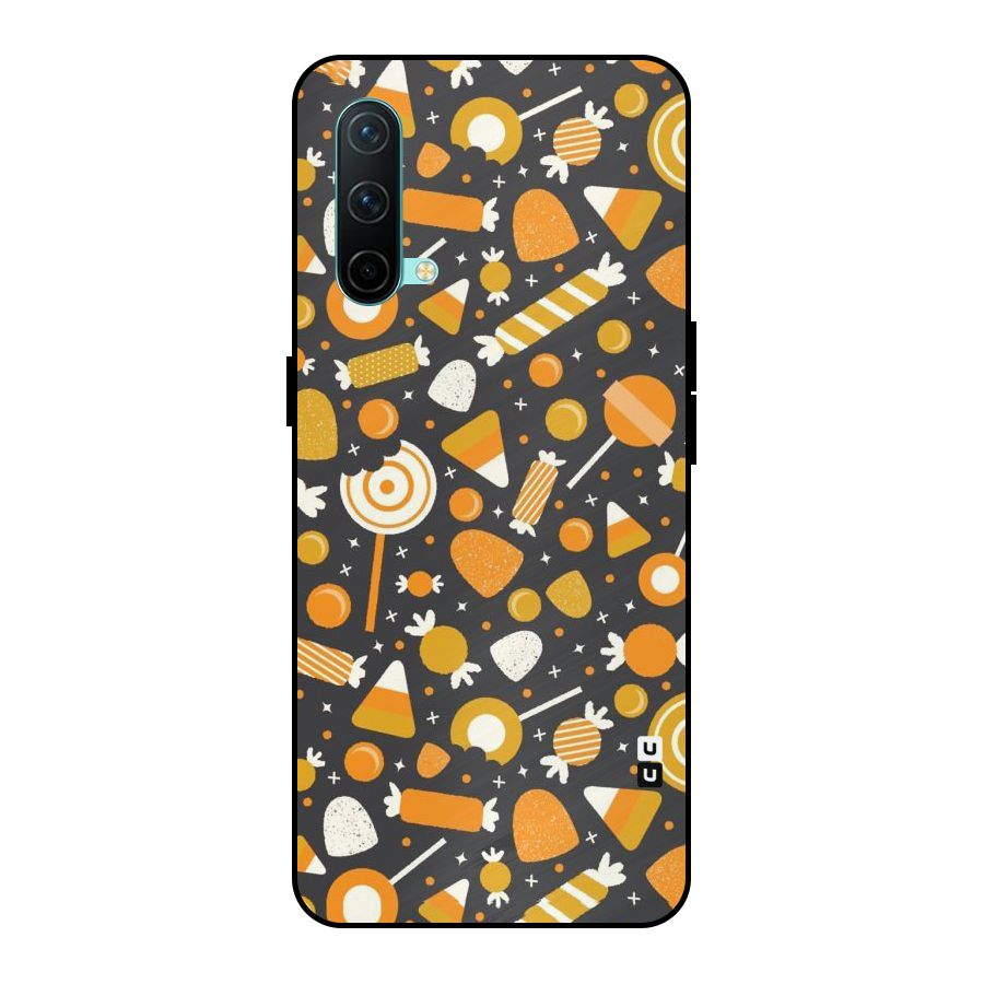 Candies Pattern Metal Back Case for OnePlus Nord CE 5G