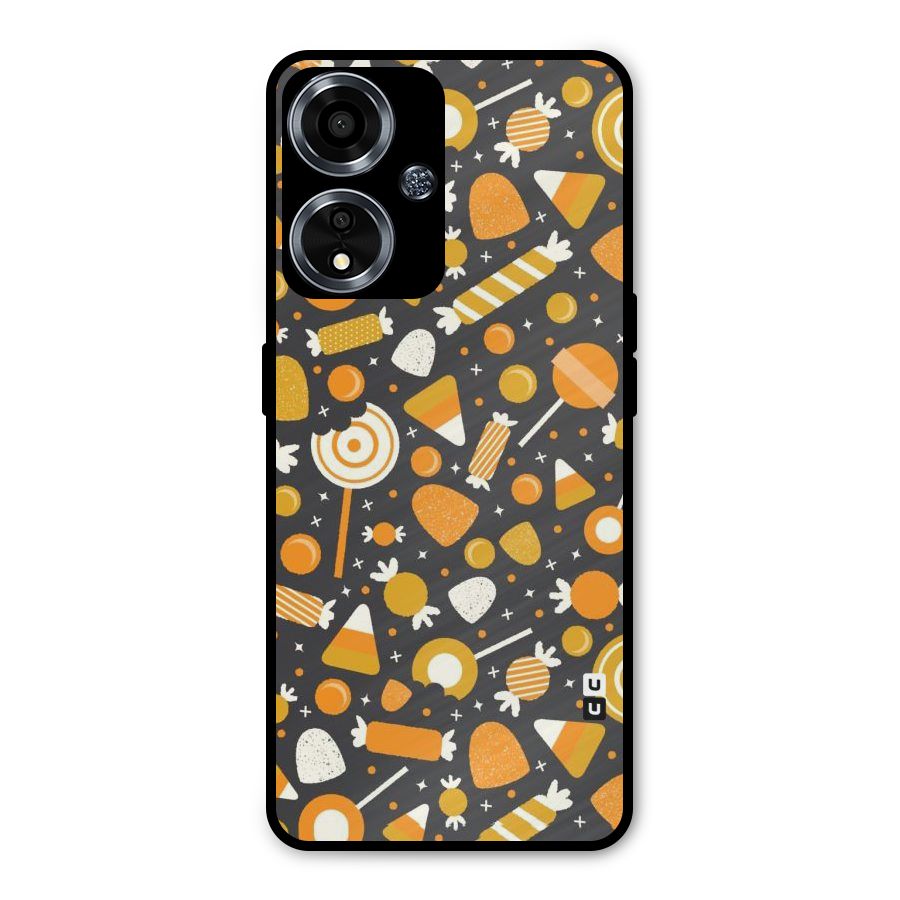 Candies Pattern Metal Back Case for Oppo A59