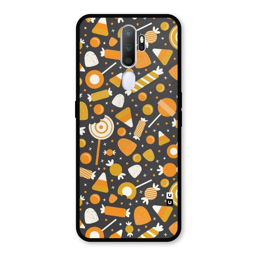 Candies Pattern Metal Back Case for Oppo A9 (2020)