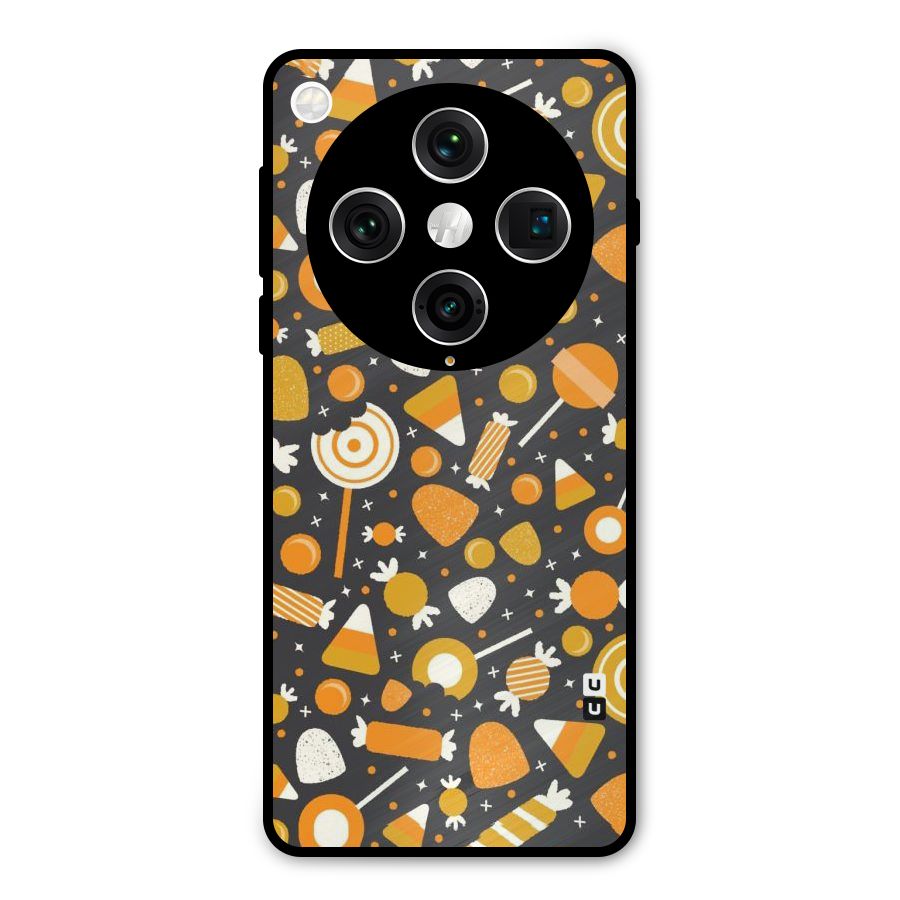 Candies Pattern Metal Back Case for Oppo Find X8 Pro