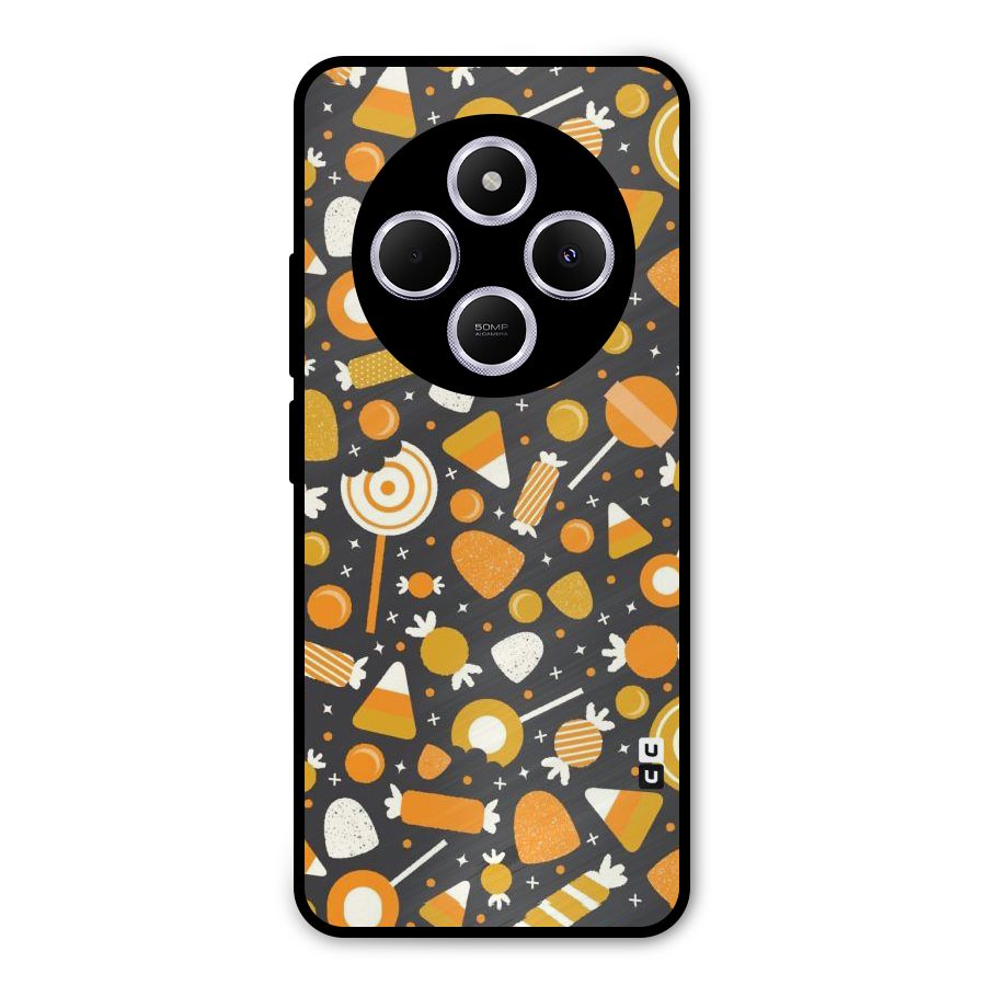 Candies Pattern Metal Back Case for Poco C75 5G