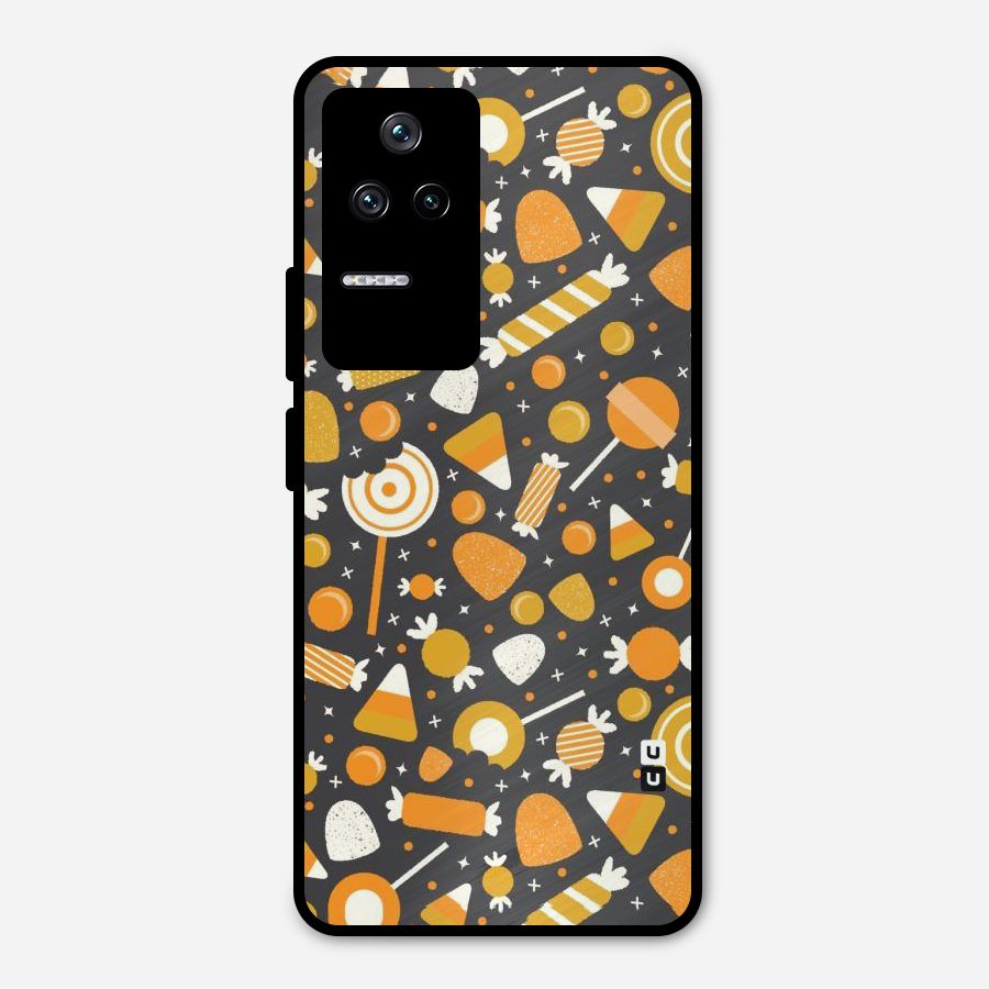 Candies Pattern Metal Back Case for Poco F4 5G