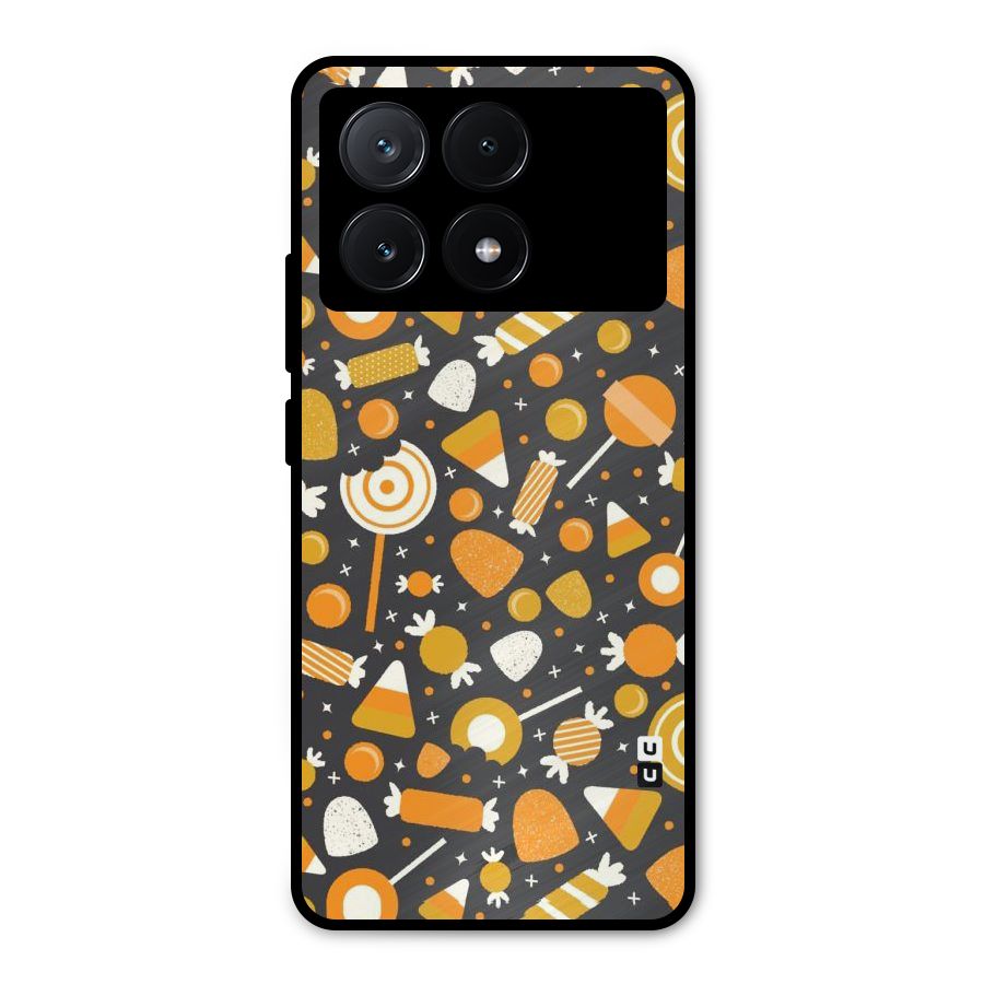 Candies Pattern Metal Back Case for Poco X6 Pro