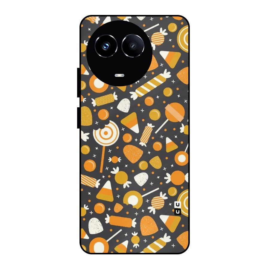 Candies Pattern Metal Back Case for Realme 11 5G