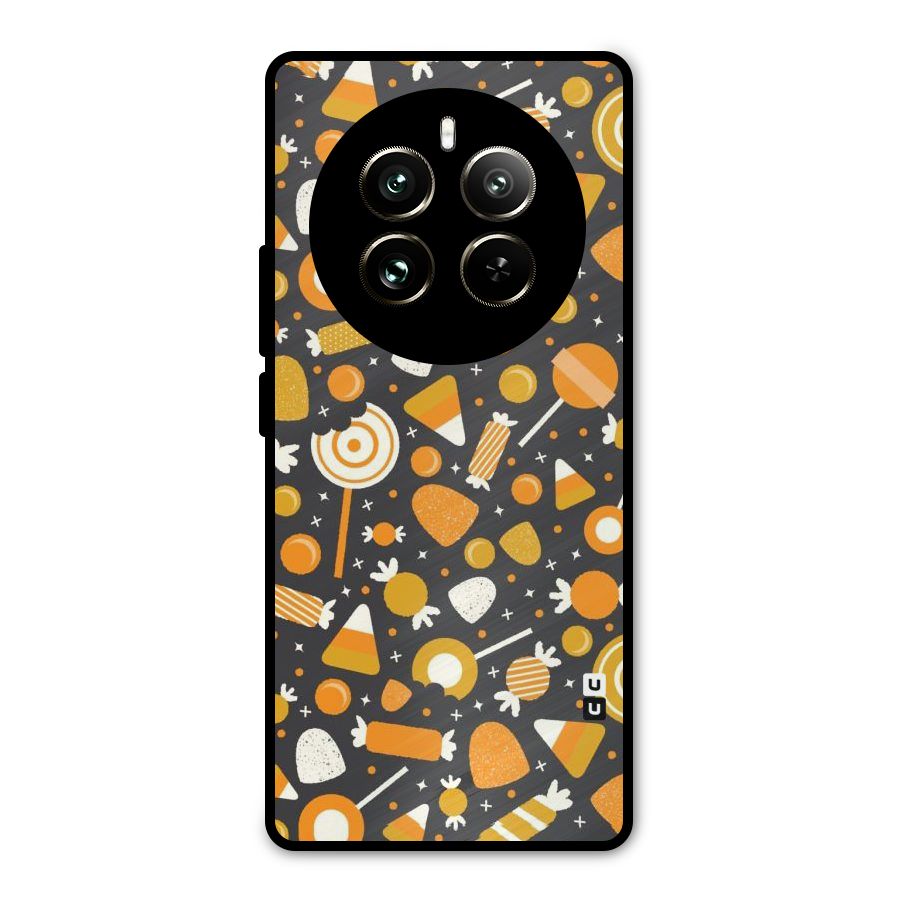 Candies Pattern Metal Back Case for Realme 12 Pro