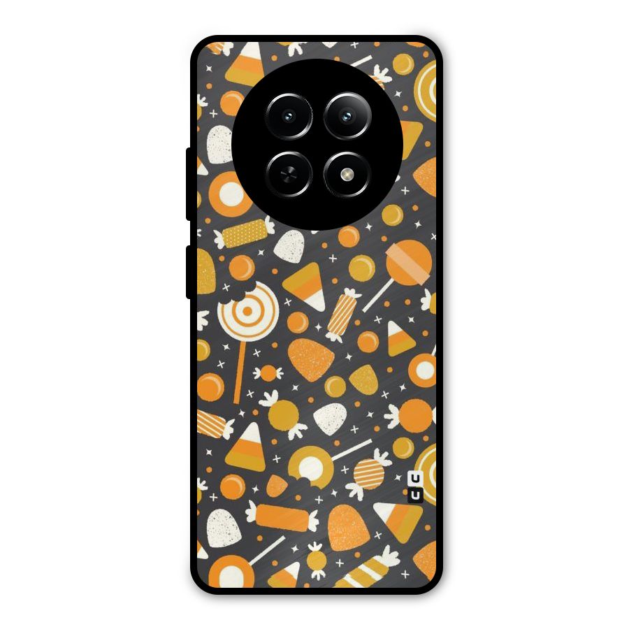 Candies Pattern Metal Back Case for Realme 12x 5G