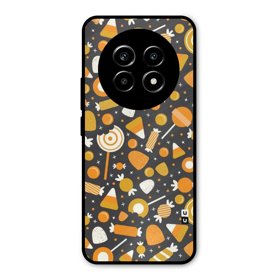 Candies Pattern Metal Back Case for Realme 14 Pro Lite