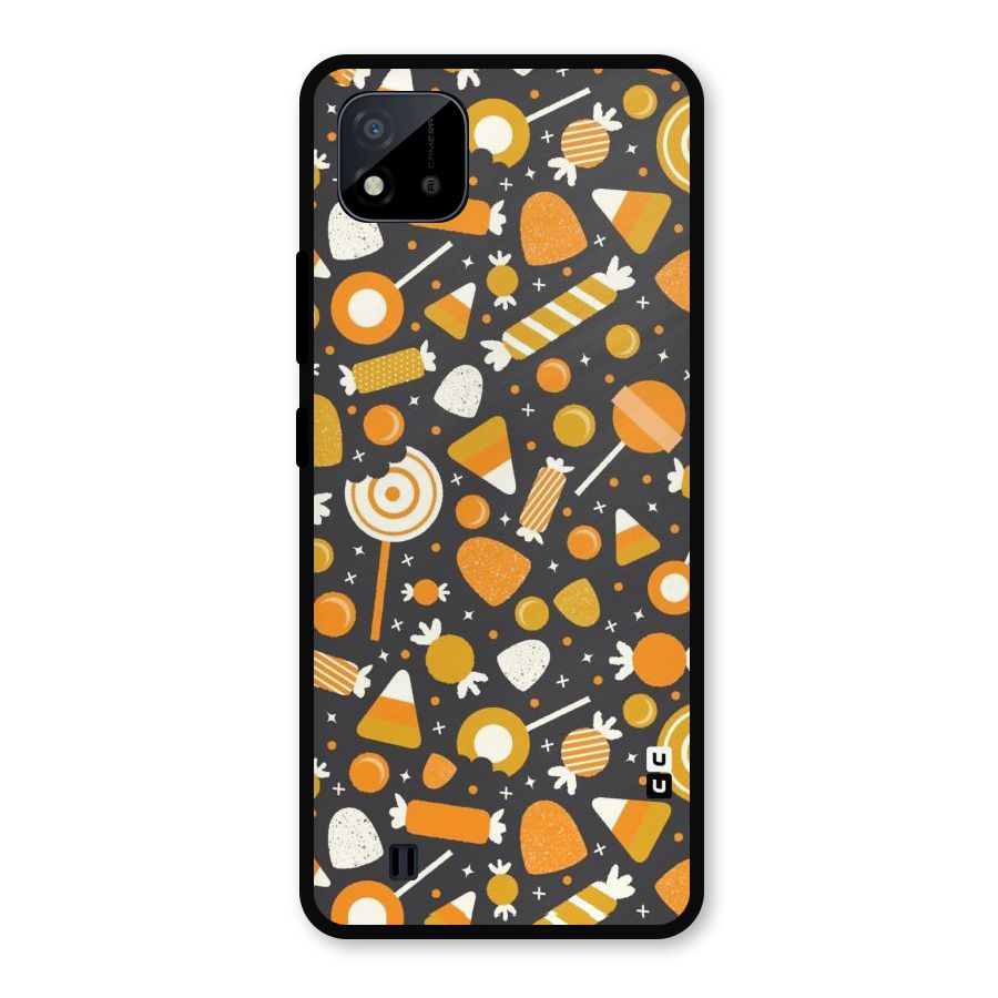 Candies Pattern Metal Back Case for Realme C11 2021