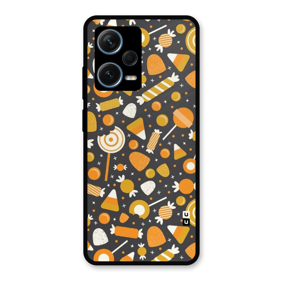 Candies Pattern Metal Back Case for Redmi Note 12 Pro Plus 5G