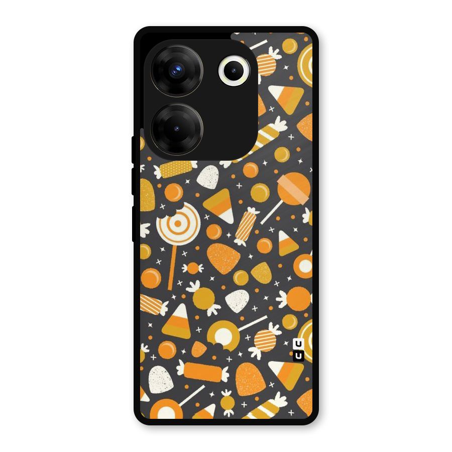 Candies Pattern Metal Back Case for Tecno Camon 20