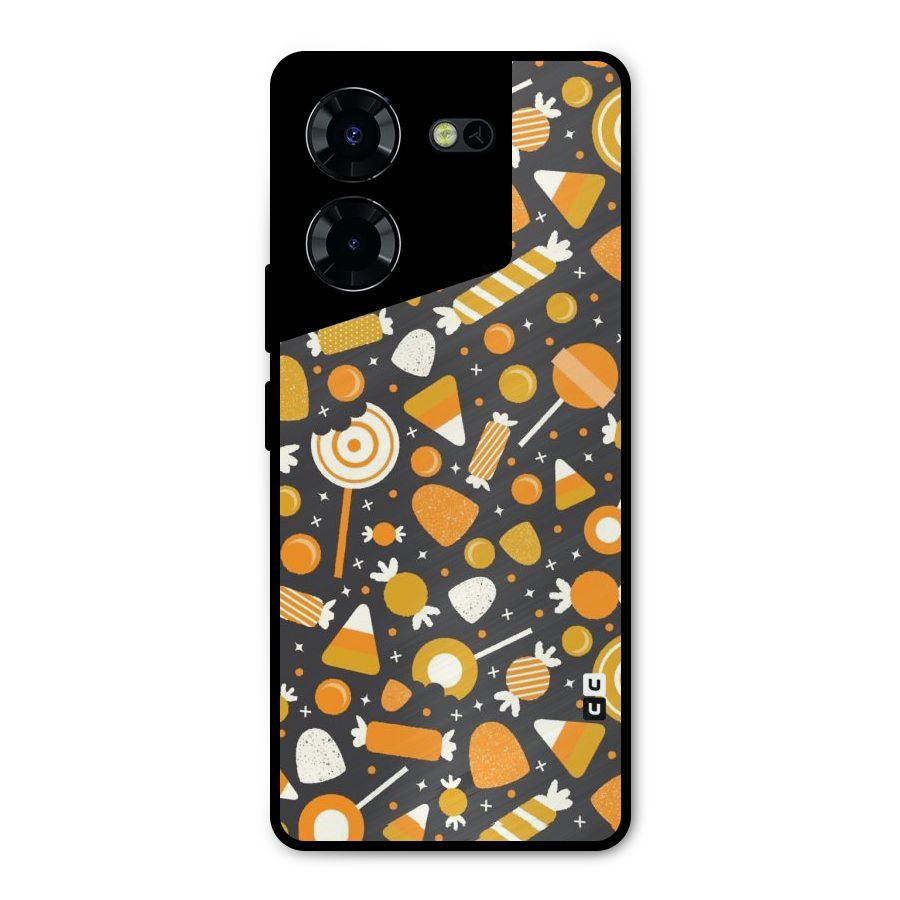 Candies Pattern Metal Back Case for Tecno Pova 5 Pro 5G