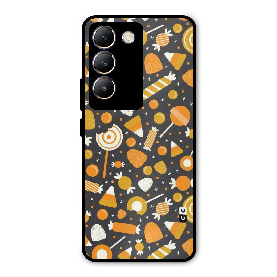 Candies Pattern Metal Back Case for Vivo T3 5G