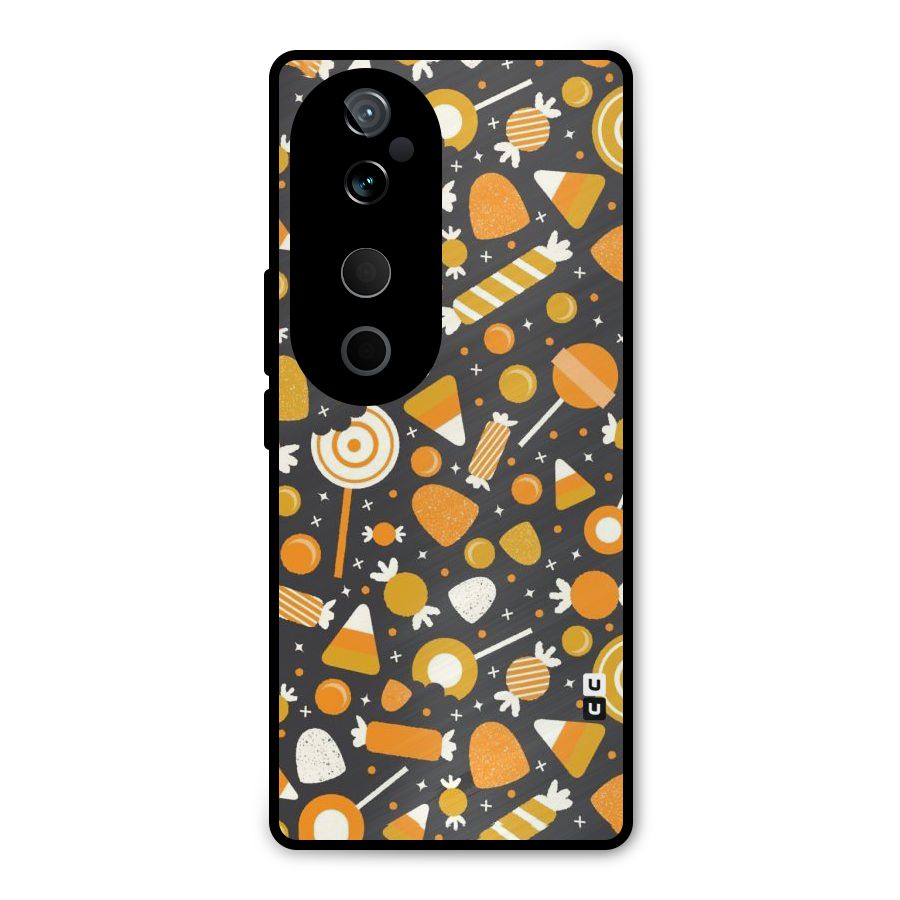 Candies Pattern Metal Back Case for Vivo T3 Ultra