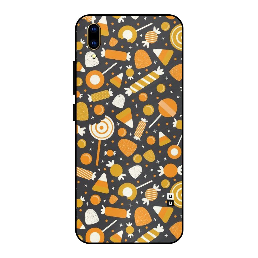 Candies Pattern Metal Back Case for Vivo V11 Pro