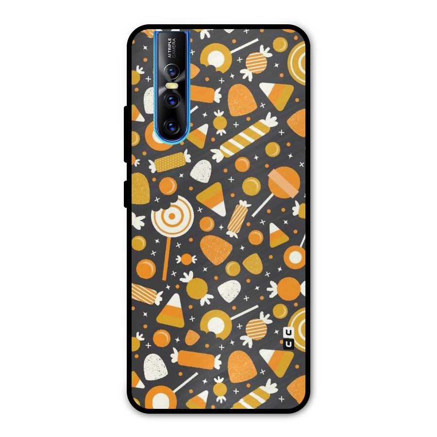 Candies Pattern Metal Back Case for Vivo V15 Pro