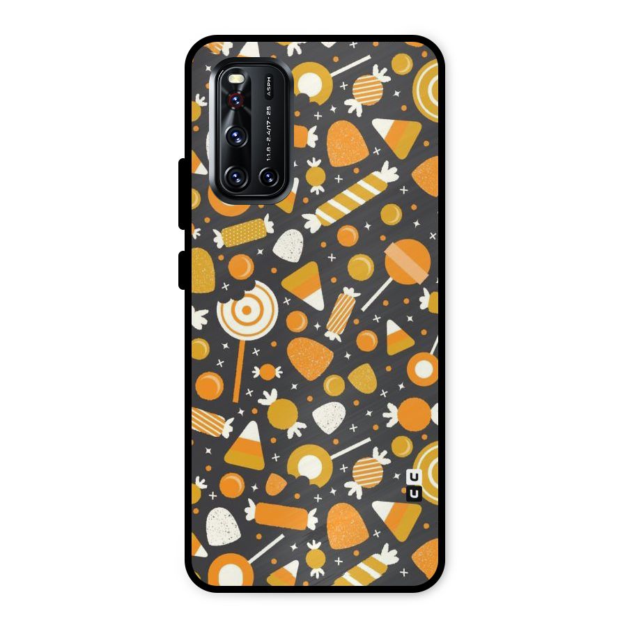 Candies Pattern Metal Back Case for Vivo V19