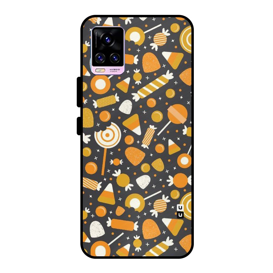 Candies Pattern Metal Back Case for Vivo V20 Pro