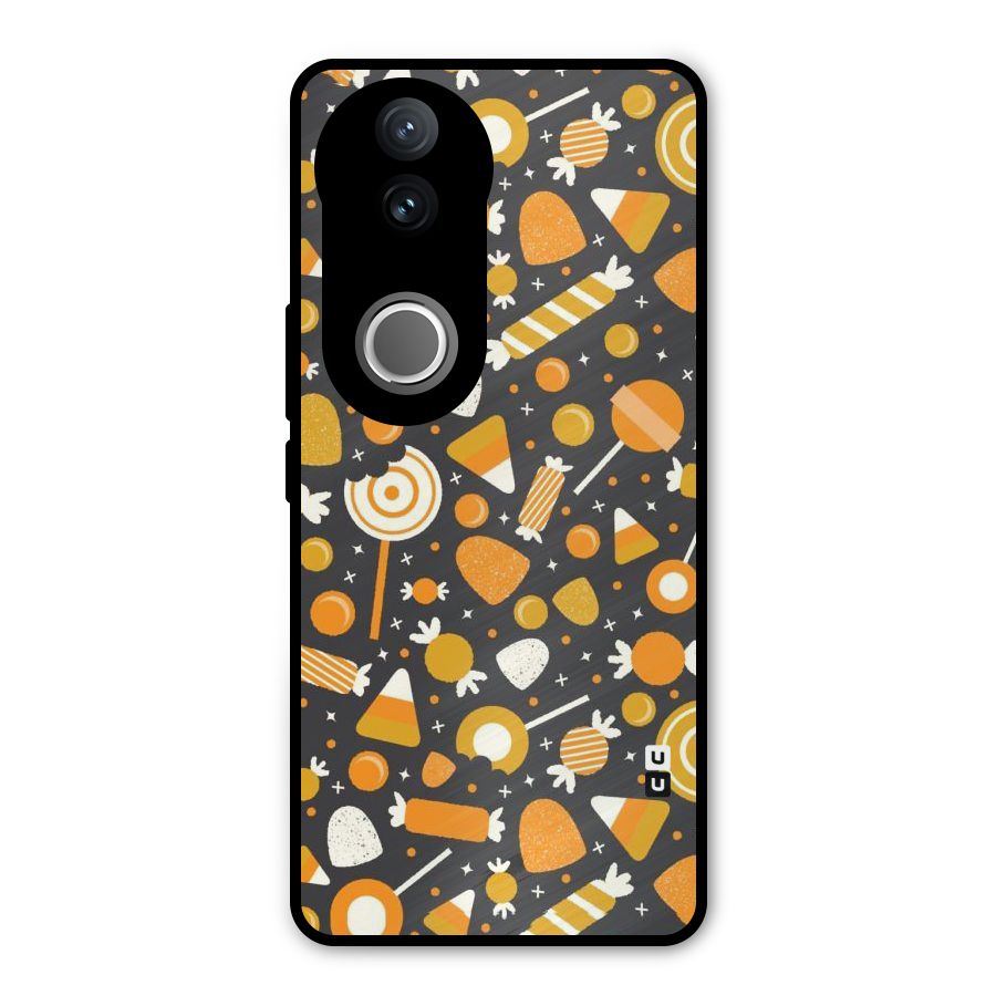 Candies Pattern Metal Back Case for Vivo V50e