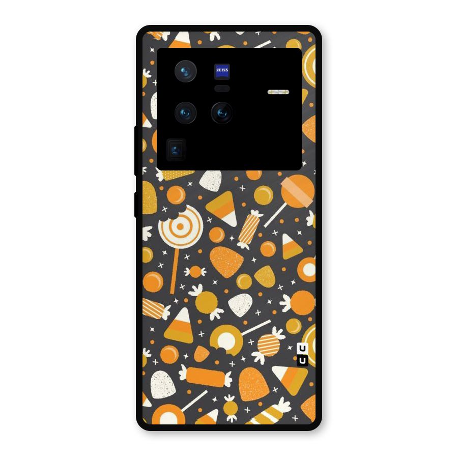 Candies Pattern Metal Back Case for Vivo X80 Pro